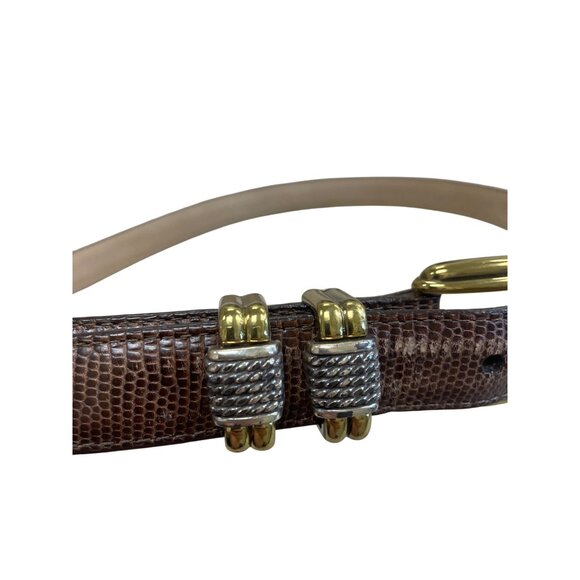 Brighton Womens Brown Leather Belt buckle accented Size M/30 SKU 8363 - Picture 6 of 16